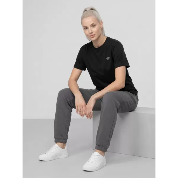  Damen-T-Shirt 4F WMM00TTSHF3310 TIEFSCHWARZ 