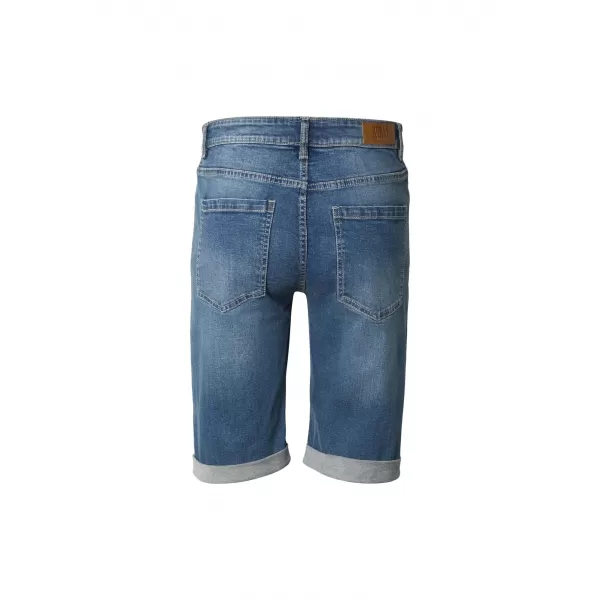  Herrenshorts URBAN CLASSICS TB8457 MITTELTIEFBLAU GEWASCHEN 