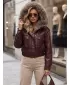 Damenjacke DSTREET TY5977 BURGUND