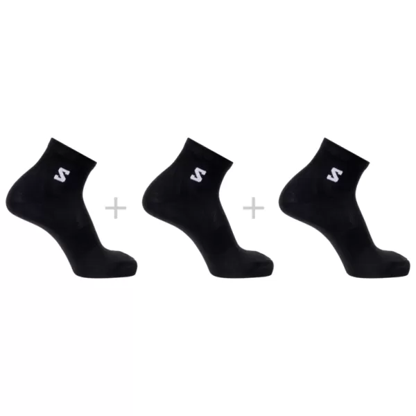  Socken SALOMON EVERYDAY LITE QUARTER 3-PACK LC2911700 SCHWARZ 