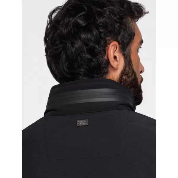  Kapuzenjacke für Herren OMBRE OM-JANP-0233 SCHWARZ 