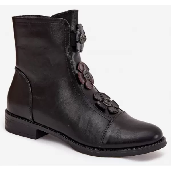  Damen-Stiefeletten BOTO ASA62-120 SCHWARZ 