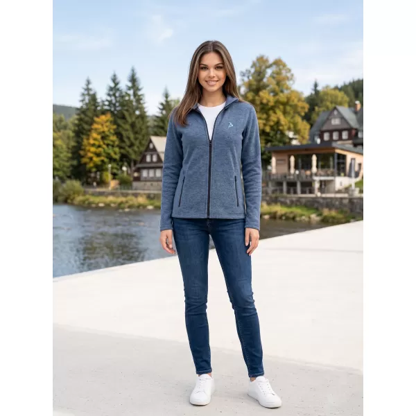  Fleece-Sweatshirt für Damen ALTISPORT ALW002852 DUNKLE DENIM-HIGHLIGHTS 