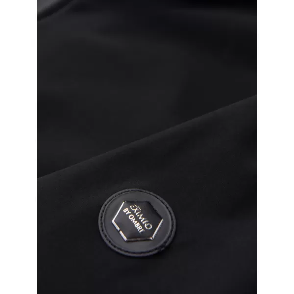  Kapuzenjacke für Herren OMBRE OM-JANP-0233 SCHWARZ 