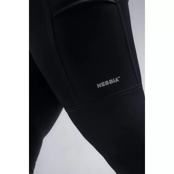  Figurformende Leggings mit hoher Taille und Taschen NEBBIA PRIMAL 851 SCHWARZ 