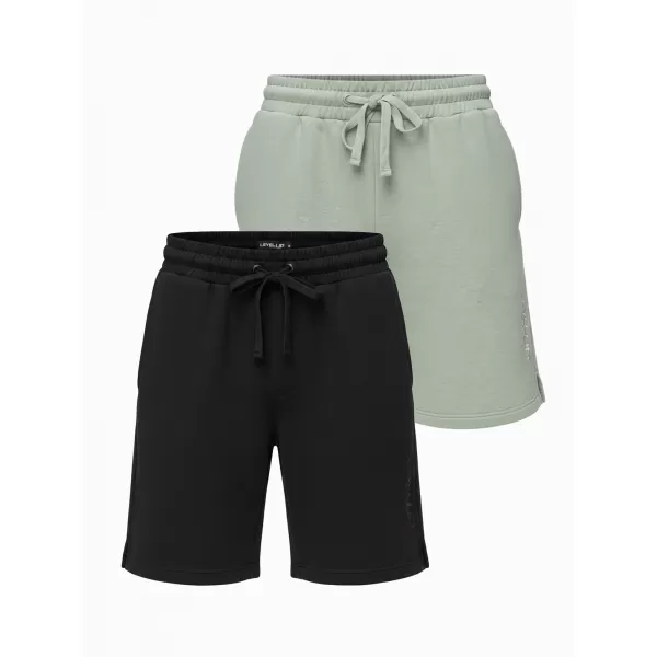  Herren-Shorts OMBRE Z125 SCHWARZ/HELLGRÜN 