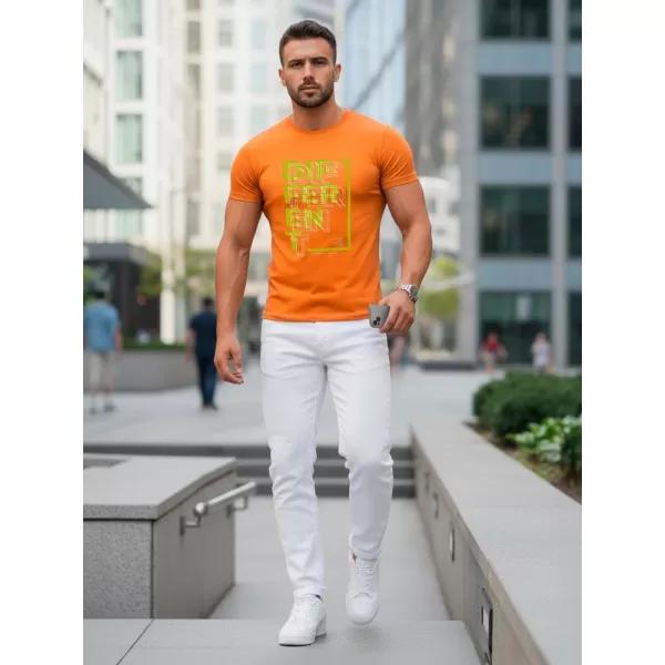  Herren-T-Shirt DSTREET NX5008R ORANGE 