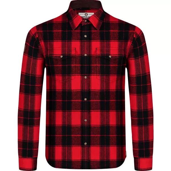  Herren-Flanellhemd NORDBLANC FEN NBSSM8369 ROT 