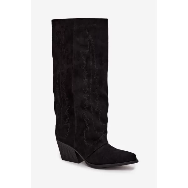 Cowboystiefel für Damen BOTO LQ-160 SCHWARZ 
