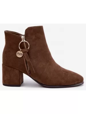 Damen-Stiefeletten BOTO NS653P BRAUN