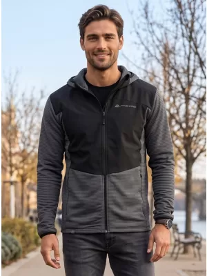 Sportliches, ultraleichtes Herren-Sweatshirt ALPINE PRO ZOLL SCHWARZ