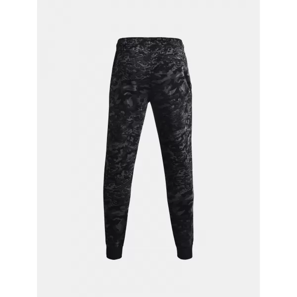  Herren-Jogginghose UNDER ARMOUR RIVAL FLC CAMO SCRIPT JGR 1366313-001 SCHWARZ 