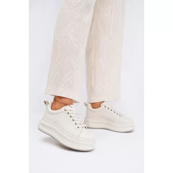  Ledersneaker für Damen GOE SS2N4021 WEIß 