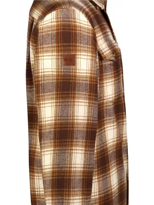Herren-Flanellhemd NORDBLANC MOOR NBSSM8368 BRAUN