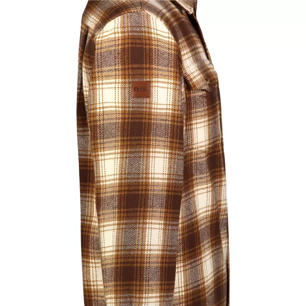  Herren-Flanellhemd NORDBLANC MOOR NBSSM8368 BRAUN 
