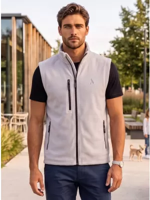 Fleeceweste für Herren ALTISPORT ALM002525 HELLGRAU