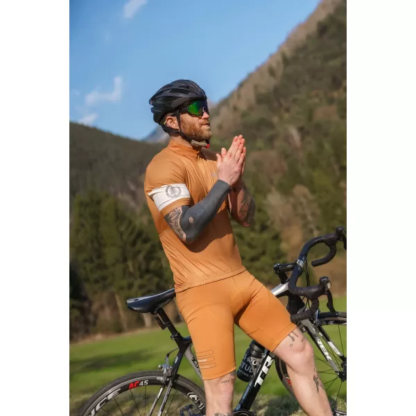  Herren-Radtrikot NORDBLANC CAMEL NBSMF8079 BRAUN 