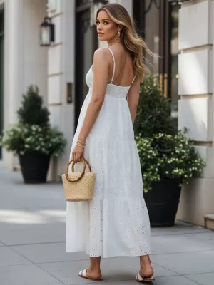 Kleid DSTREET EY2679 WEIß