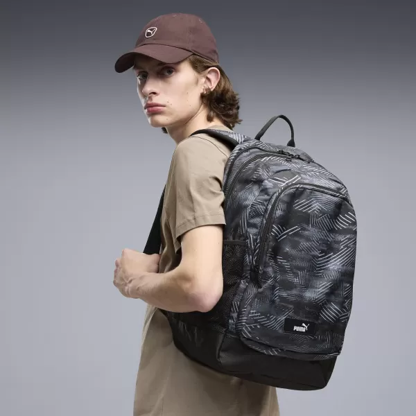  Rucksack PUMA ACADEMY AOP BACKPACK 09115026 FLACHES MITTELGRAU/CAMOUFLAGE AOP 