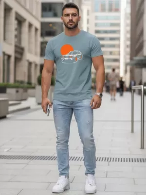 Herren-T-Shirt DSTREET NX5091R-SB BLAU
