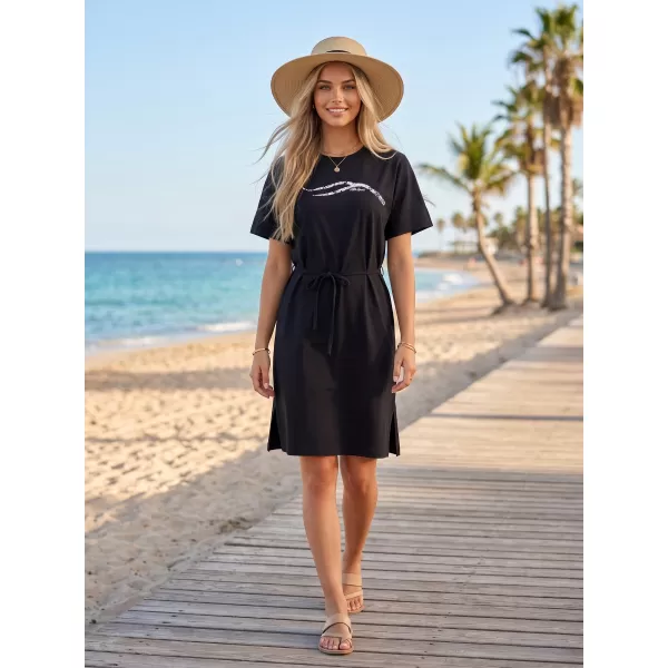  Kleid ALTISPORT ALW001816 SCHWARZ UND WEIß 