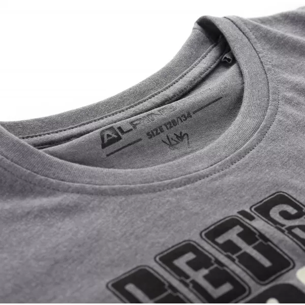 Meliertes T-Shirt für Kinder ALPINE PRO REJO 3 RAUCHPERLENVARIANTE PB 