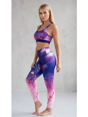 Lange Premium-Leggings für Damen (neue Größen) ALTISPORT VOJ/ALW083LEG05 LILA
