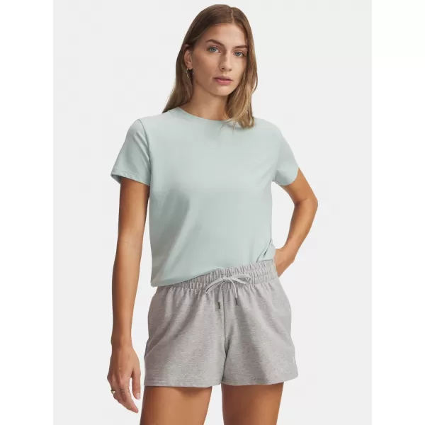  Damen-T-Shirt UNDER ARMOUR RIVAL CORE SS 1383648-477 BLAU 