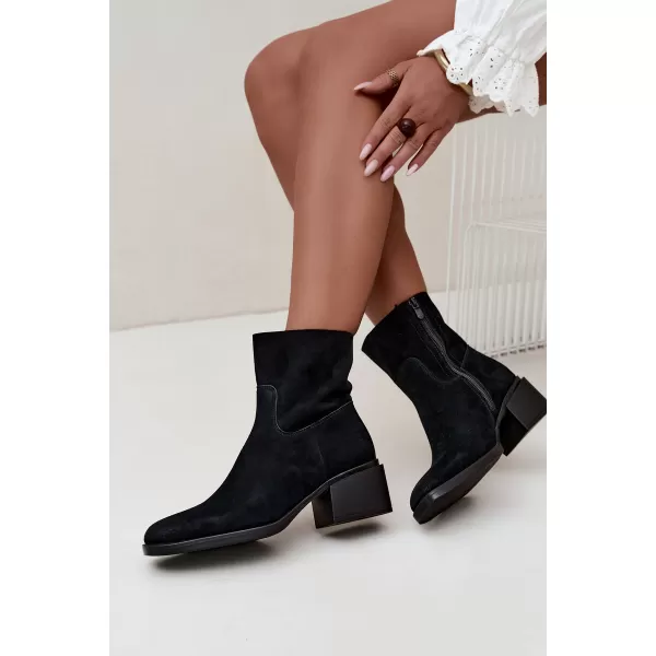  Damen-Stiefeletten BOTO 9624 SCHWARZ 