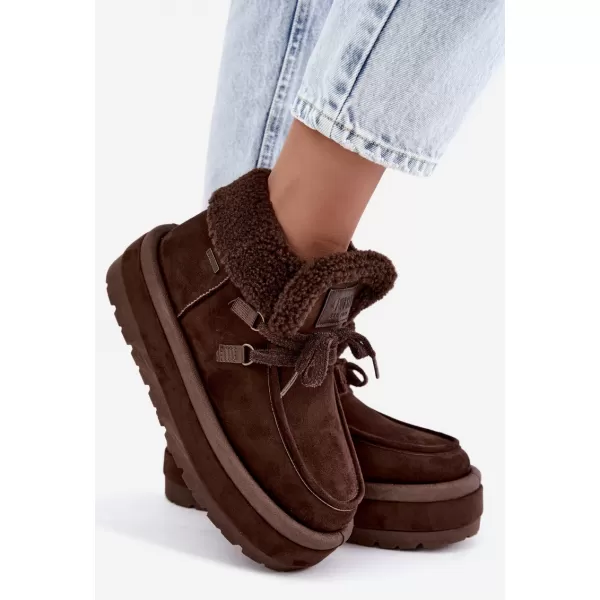  Damenschuhe BIG STAR SHOES UU274214 BRAUNE/BEIGE SCHATTEN 