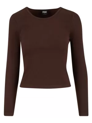 Damen-T-Shirt URBAN CLASSICS TB7786 WARM/BRAUN