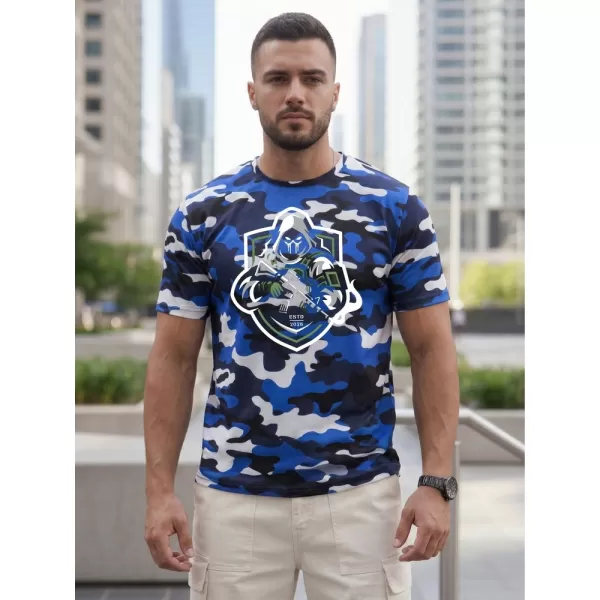  Herren-T-Shirt DSTREET NX2003R-BL-M BLAU 