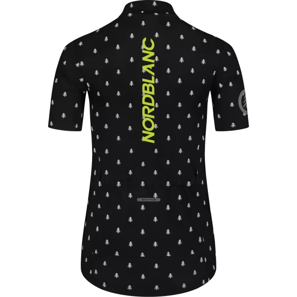  Damen-Radtrikot NORDBLANC TREES NBSLF8085 SCHWARZ 