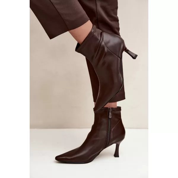  Damen-Stiefeletten BOTO 7107 SCHOKOLADE 