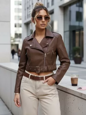 Damenjacke DSTREET TY5672 BRAUN