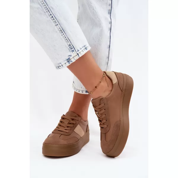  Damen-Sneaker BIG STAR SHOES UU274015 BRAUN/BEIGE 