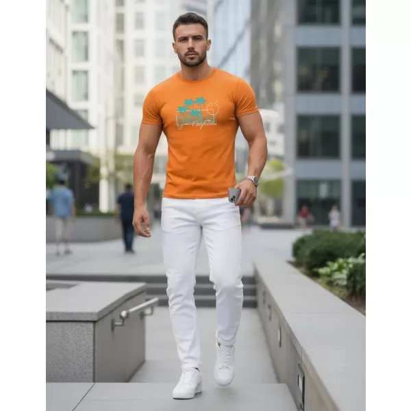  Herren-T-Shirt DSTREET NX5020R ORANGE 