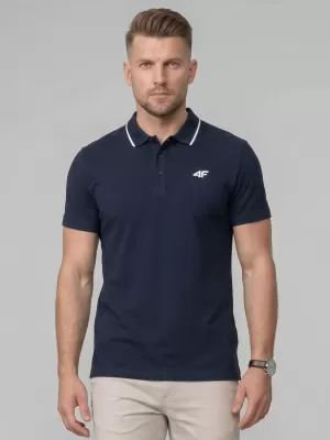 Herren-T-Shirt mit Kragen 4F WMM00TPTSM0773 GEWOHNHEITEN