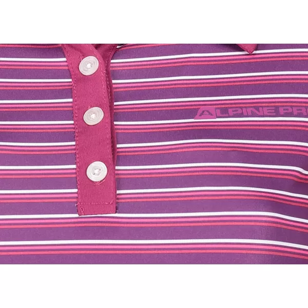  Frauen t -Shirt mit Kragen ALPINE PRO ULRICO 2 DUNKELVIOLETT 