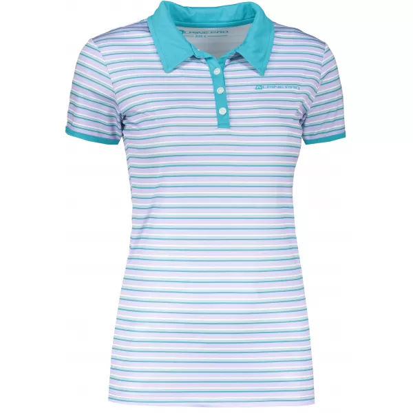  Frauen t -Shirt mit Kragen ALPINE PRO ULRICO 2 HELLVIOLETT 