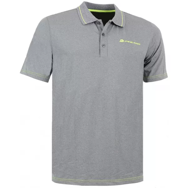  Herren t -Shirt mit einem Kragen ALPINE PRO ISTAS GRAU 