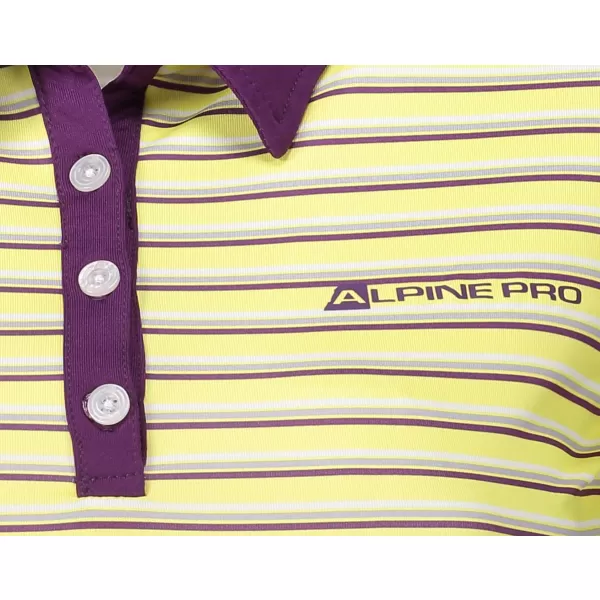  Damen-T-Shirt mit Kragen ALPINE PRO ULRICO 2 HELLBEIGE 