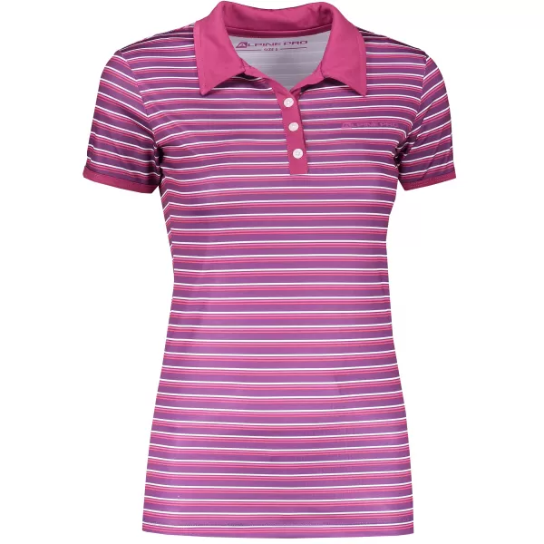  Frauen t -Shirt mit Kragen ALPINE PRO ULRICO 2 DUNKELVIOLETT 