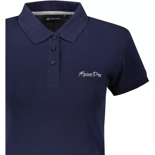  Damen-T-Shirt mit kurzen Ärmeln ALPINE PRO AKATA DUNKELBLAU 