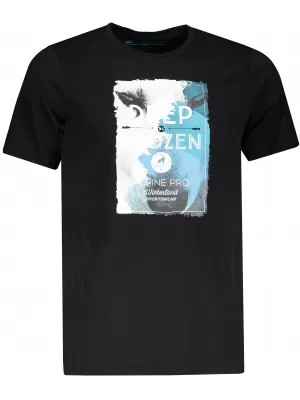 Herren-T-Shirt mit kurzen Ärmeln ALPINE PRO ARESJON SCHWARZ