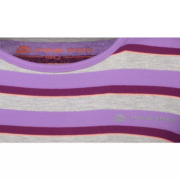  Damen-T-Shirt mit kurzen Ärmeln ALPINE PRO PENSIERI 2 LTSJ186 DUNKELVIOLETT 