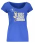 Damen-T-Shirt mit kurzen Ärmeln NORDBLANC NBFLT2831 BLAUER GEPARD