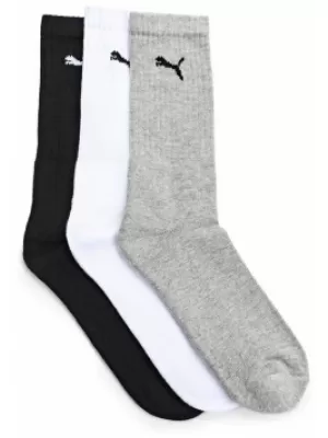 Sportsocken PUMA SPORT 3-PACK 88035510 WEIß/GRAU/SCHWARZ