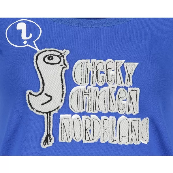  Damen-T-Shirt mit kurzen Ärmeln NORDBLANC NBFLT2831 BLAUER GEPARD 