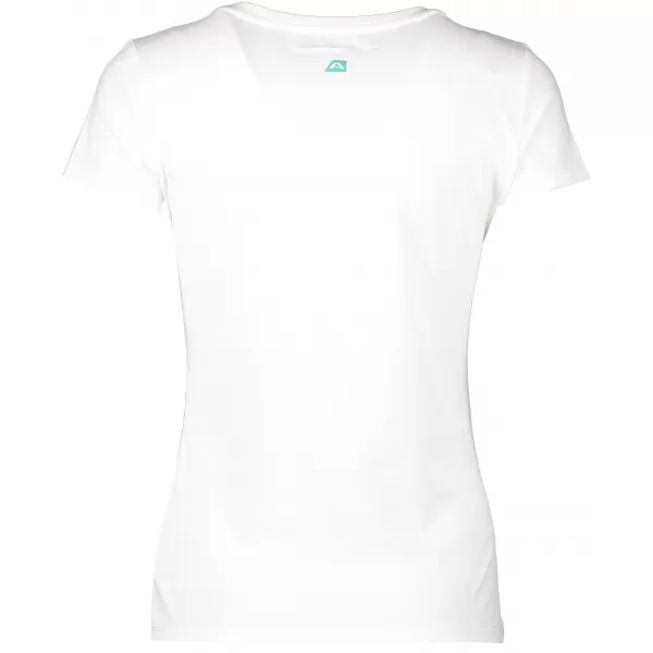  Frauen t -Shirt mit kurzen Ärmeln ALPINE PRO BUFFA LTSJ333 WEIß 